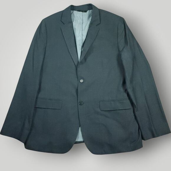 Banana Republic Blazer Sport Coat Mens 42R Tailored Slim Fit Performance Plaid - Picture 2 of 9